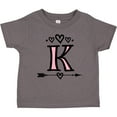 thumbnail image 3 of Inktastic Letter K Monogram Tribal Arrow Girls Toddler T-Shirt, 3 of 5