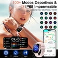 thumbnail image 4 of Lostrain Smartwatch Mujer,Reloj Inteligente Deportivo para Mujer 1.83" Pantalla Bluetooth Impermeable,Pulseras Inteligentes con GPS,Podómetro,Monitor De Polígrafo Regalo para Dama, 4 of 5