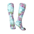 thumbnail image 4 of Fotbe Dragonfly Floral print Women's Men's Novelty Crew Socks Cotton Socks Knee High Socks for Walking,Running,Nurses,Pregnancy, 4 of 9