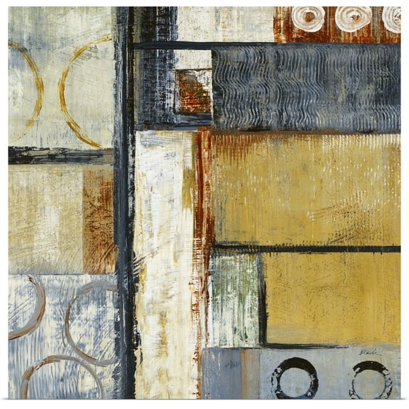 Great BIG Canvas | Rolled Carol Black Poster Print entitled Coincidental Lines II