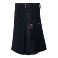 thumbnail image 3 of Modern Black Utility Kilt A Stylish Fusion of Function and Fashion, 3 of 4