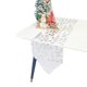 thumbnail image 1 of Caminos de mesa con patrón de impresión bronceada con borlas para decoración de boda, fiesta de Navidad, 33x180cm, 1 of 5