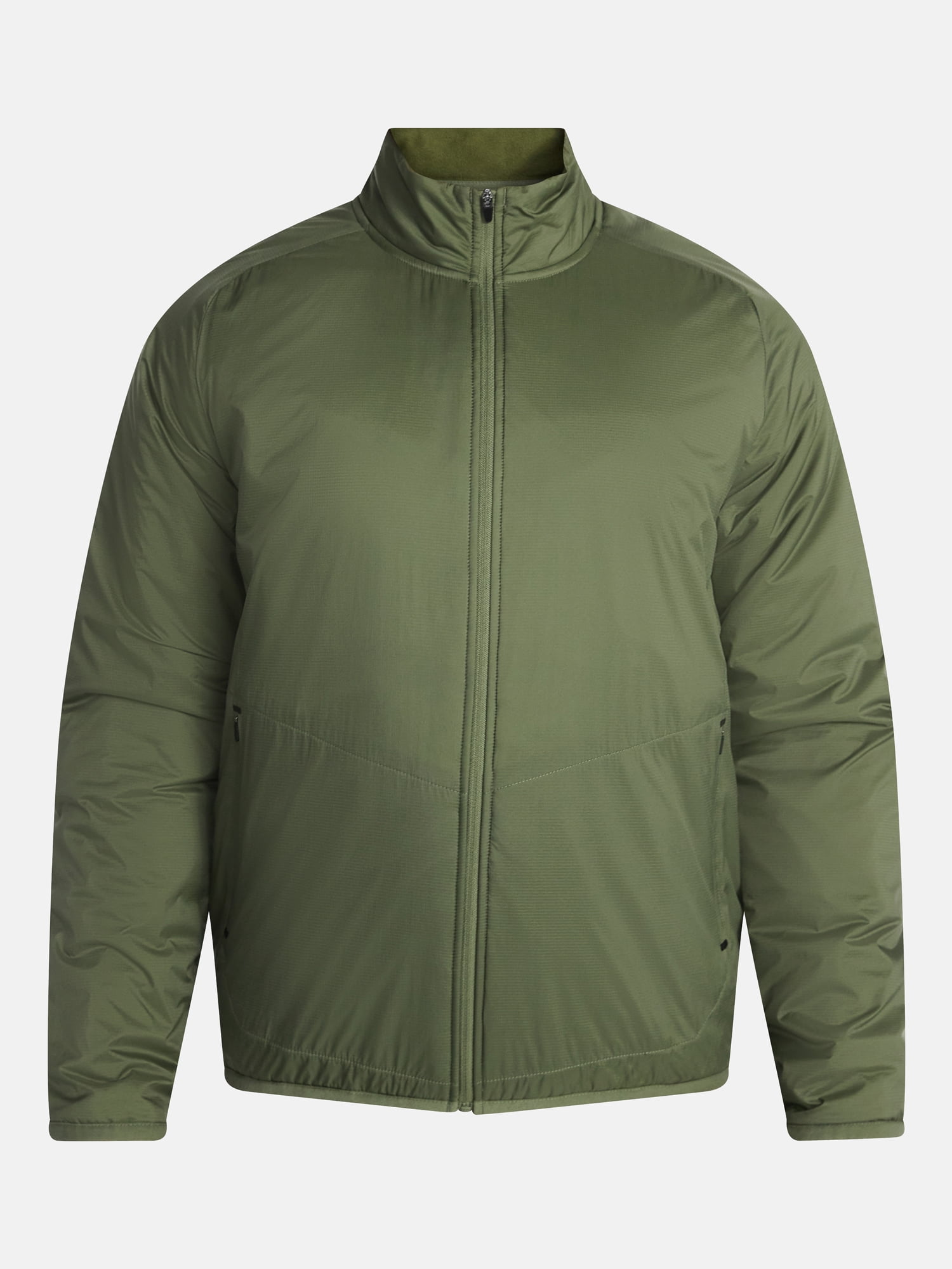 Ozark Trail Men's and Big Men's Light Insulated Nylon Zip Jacket, Sizes S-3XL