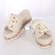 thumbnail image 5 of Zapatillas de verano con cordones para mujer, sandalias informales para mujer, zapatillas tejidas a juego de Color con tacón inclinado Wmkox8yii  ytu7184, 5 of 8