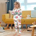 thumbnail image 4 of FORMRS Long Sleeve Top and Pants Pajama Set for Niños 2-Piece Sleepwear, Sizes 18M-8Y, Christmas Train, 4 of 6