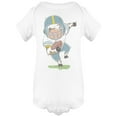 thumbnail image 1 of Football Cow, Childish Design Bodysuit Infant -Image by Shutterstock,  6 Months, 1 of 2