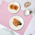 thumbnail image 6 of 1 pcs Placemats Woven Vinyl Place Mats for Dining Table Wipe Clean Heat Resistant Washable Kitchen Table Mats Washable Durable Place Mats, 17.7"x11.8", 6 of 9