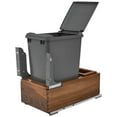 thumbnail image 5 of Rev-A-Shelf 4Wc-15Dm1-Sc Wood Classics 12"W Walnut Bottom Mount Pull Out / Slide Out Trash, 5 of 6