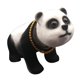 thumbnail image 4 of Decoración de tablero de automóvil, adorno de escritorio de resina, accesorios lindos de alta emulación Panda, 4 of 9