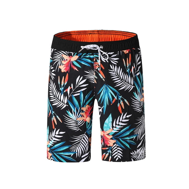 Minnieouse Pantalones cortos de playa Traje de baño Pantalones de surf Mano de obra Transpirable Lavable Exterior Interior Cool Chic Atractivo Prendas para la parte inferior del cuerpo Negro XXXL