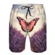 thumbnail image 3 of Balery Butterfly Over Lavender Traje de Baño Estilo Hawaiano para Hombre, Shorts de Secado Rápido con Bolsillos-3X-Large, 3 of 6