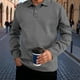 thumbnail image 1 of pstuiky camisa de manga larga para hombre, Cárdigan informal de color liso con botones y mangas largas para hombre tops de invierno para hombre xxl, 1 of 3