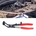 thumbnail image 3 of 45° Angled Flat Band Plier , Swivel Locking Hose Plier Car Water Pipe Plier PVC Alloy Steel Hose Clamp Plier Auto Repair Tool with Locking Ratchets, 3 of 9
