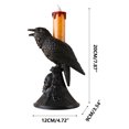 thumbnail image 3 of Crows Halloween Decorations, Halloween Crow Lantern Ghost Festival Prop Candlestick Pendant, LED Electronic Candlelight Pumpkin Lantern Night Light Decor, 3 of 8
