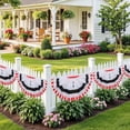 thumbnail image 4 of Christmas Fan-Shaped Yard Flag – Polyester Scalloped Banner with Canvas Header & Eyelets – Outdoor/Indoor Fence, Porch or Window Hanging Decor, 4 of 5