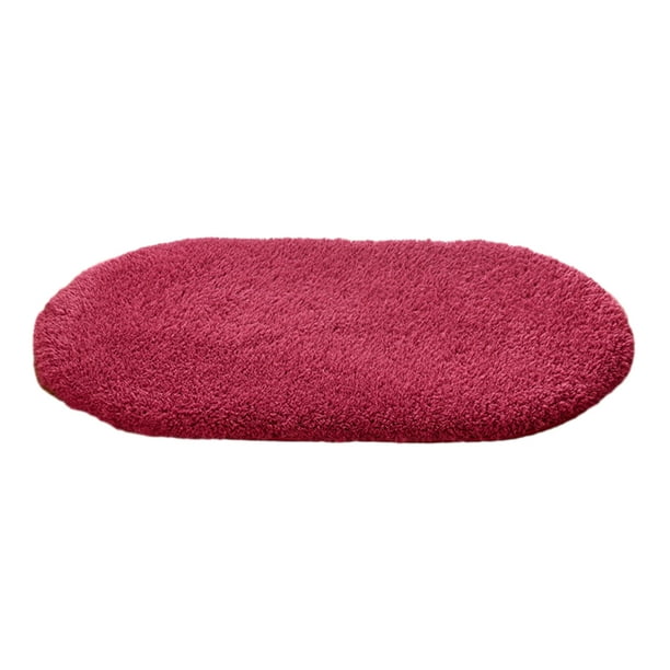 Advancent Alfombra de baño y elegante de poliéster, fácil de limpiar y antideslizante, alfombras de baño para cualquier habitación Decoración del hogar Vino rojo