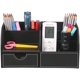 thumbnail image 1 of 7 compartimentos PU cuero accesorios de escritorio organizador de escritorio colección papelería caja de almacenamiento ordenado escritorio Oficina papelería caja negro JFHHH pequeña, 1 of 4