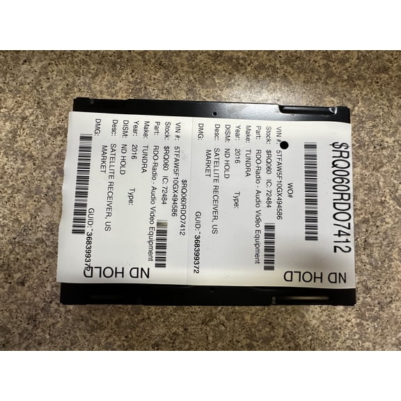 Pre-Owned 14-21 Toyota Tundra AM FM Radio Satellite Receiver OEM LKQ - Verify Specific Vehicle Fitment In Description - (Good)