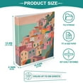thumbnail image 3 of FORMRS 3 Ring Binder 1.5 inch with Pockets Set of 2 Clip Board 200 Sheets Capacity, Cityscape Painting, 3 of 8