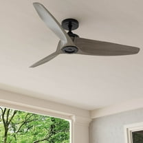 Manvel Collection 60-Inch Three-Blade DC Motor Transitional Ceiling Fan Grey Weathered Wood