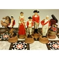 thumbnail image 3 of American Revolutionary War Chess Set W/ 17" Mosaic Color Board Independence, 3 of 8