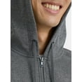 thumbnail image 6 of Athletic Works Men's and Big Men's Zip Up Fleece Hoodie Sweatshirt, Sizes S-5XLT, 6 of 9