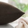 thumbnail image 4 of Unique Bargains 2-Pack Solid Waterproof Decorative Throw Pillow Covers Brown 18" x 18", 4 of 8