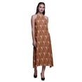 thumbnail image 1 of Bimba Robe Dos Nu Géométrique d'Été pour Femmes, Col Halter, Tenue de Plage, Très Grande Taille, 1 of 6