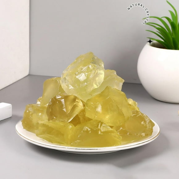 Pebble tray for plant humidity! Natural Crystal Stone White Powder Yellow Amethyst Stone Aromatherapy And Fragrant Stone Home
