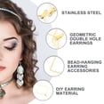 thumbnail image 2 of EeaseMX 50 colgantes elegantes de acero inoxidable para hacer joyas, accesorios de decoración para mujer (rombo, dorado), 2 of 7