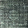 thumbnail image 1 of Ahgly Company Indoor Square Mid-Century Modern Gunmetal Gray Oriental Area Rugs, 4' Square, 1 of 6