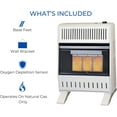 thumbnail image 5 of ProCom Heating Natural Gas Ventless Infrared Plaque Heater With Base Feet - 18,000 BTU, Manual Control - Model# MN180HPA-B, 5 of 6