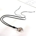 thumbnail image 2 of Anjiucc Natural Gemstone Smoked Quartz Hexagonal Pendant Necklace with Adjustable Rope 30 inches, Male and Female Necklace, 2 of 6
