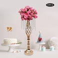 thumbnail image 3 of 10pcs 21.7inch Gold Crystal Flower Stand Wedding Centerpieces Tabletop Metal Flower Vase for Wedding Table Centerpieces, 3 of 19