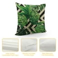 thumbnail image 4 of Nawypu  Tropical Green Leaves Throw Pillow Cover with Geometric Background Home Decorative Square Cushion Covers Home Decor Palm Pillowcase, 4 of 5