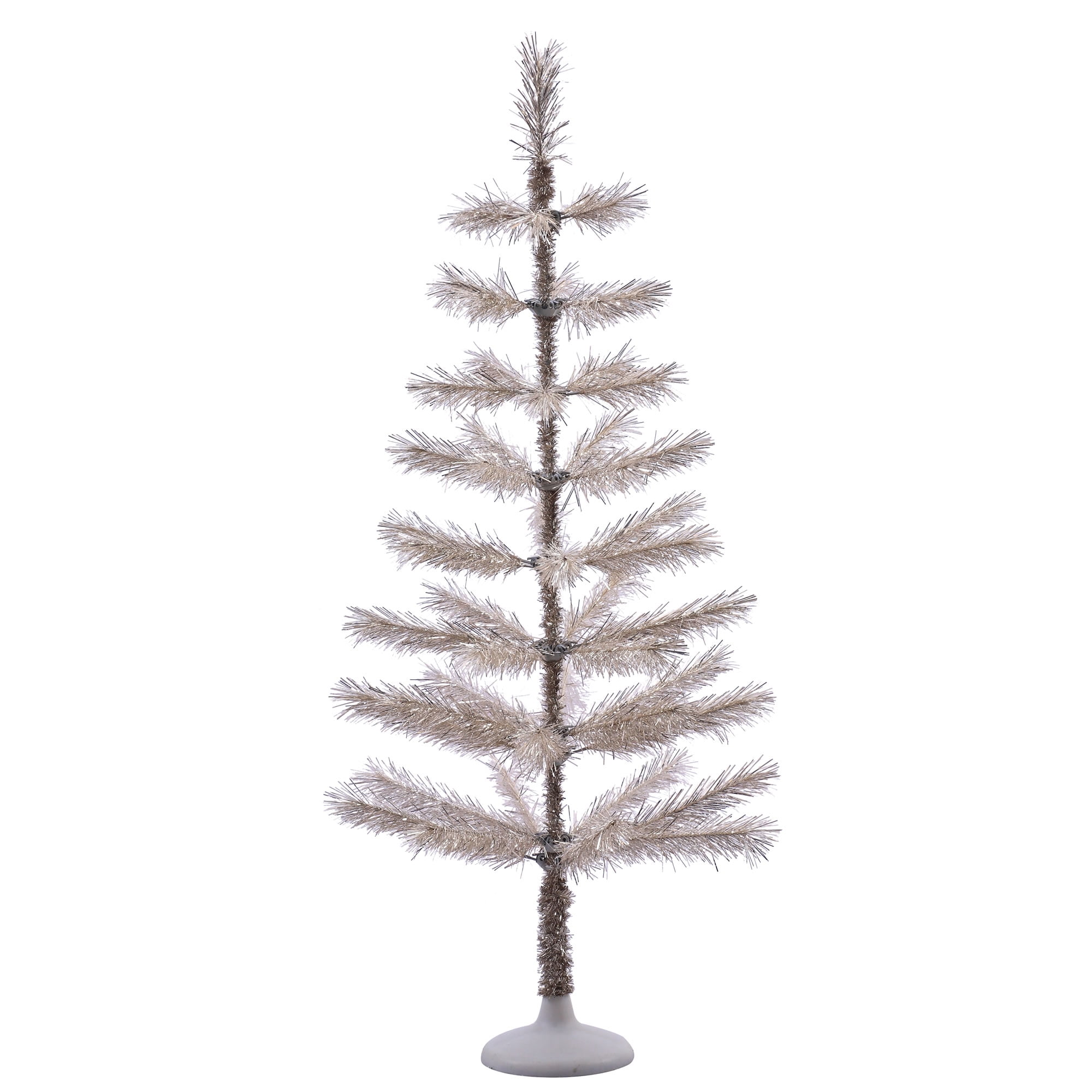Vickerman Artificial Christmas Tree 4' x 20" Champagne Feather Tree 52