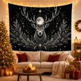thumbnail image 3 of Stag Beneath a Full Moon with Stars and Pinecones, Mystical Celestial for Wildlife Fans, Forest Wall Art, Housewarming Gift Tapestry Wall Hanging for Bedroom, Living Room and Dorm, 3 of 7