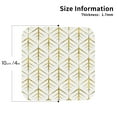 thumbnail image 3 of Gaeub White And Gold Geometry Print 6 Pcs Leather Coasters for Drinks ,Drink Coasters Sets,Drink Table Cup Coasters for Living Room Kitchen Coffee Decor,Square, 3 of 7