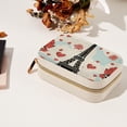 thumbnail image 7 of Valentine's Day Velvet Portable Jewelry Box with Removable Compartment - Stylish Gift, Display Case, and Decorative Box, 7 of 7