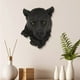thumbnail image 3 of Escultura de cabeza de animal montada en la pared - estatua de busto de lobo/leopardo/oso, decoración de arte de resina para salón, dormitorio, oficina, bar, 3 of 5