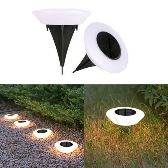 EcoNest Solar Ground Lights Outdoor Solar Garden Light Lighting LED Path Lights For Yard Garden Patio (Warm White)