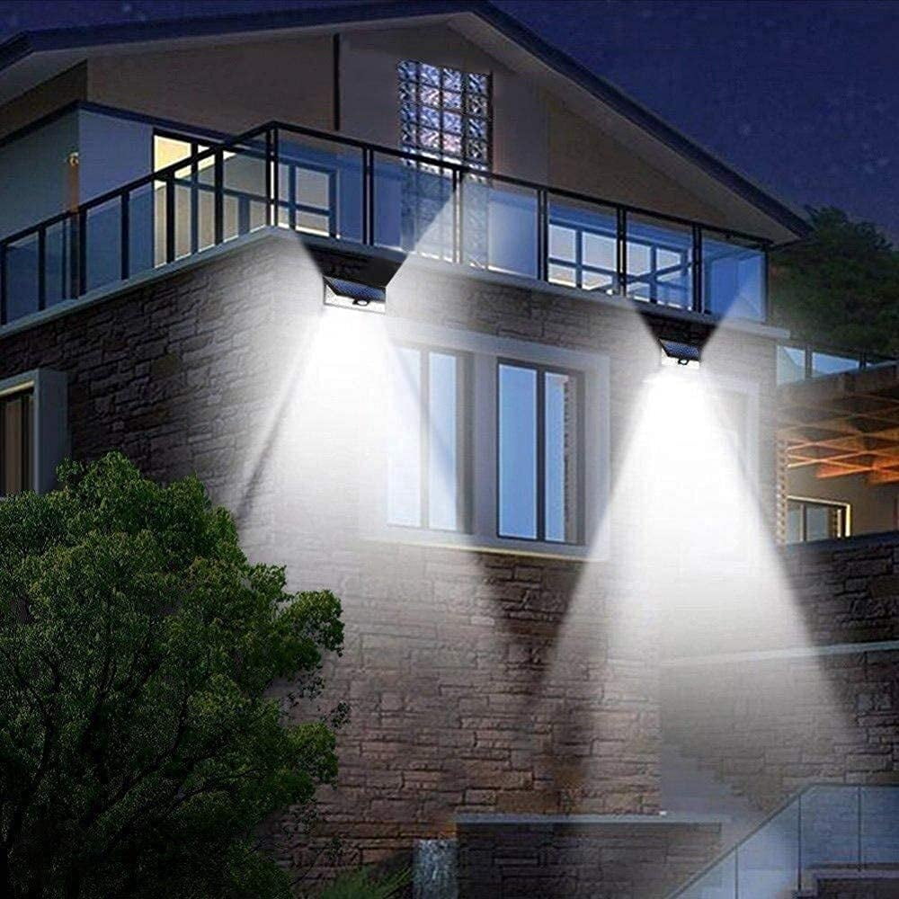 Yi Lighting LED Solar Powered Light Outdoor, 118 LEDs PIR Motion Sensor Weatherproof For Garden Wall Fence Yard