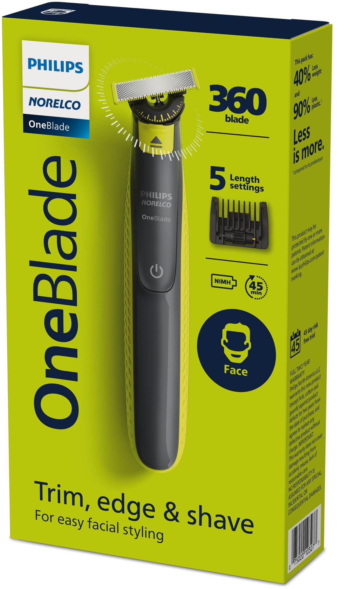 Everything on the Philips OneBlade Pro 360 - Coolblue - anything for a smile