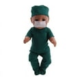 thumbnail image 3 of AlevRam 18 Inch Doll Nurse Outfit Doctor Uniform Clothes Set with Medical Style Top & Pants Pretend Play Costume for Girl Dolls, 3 of 5