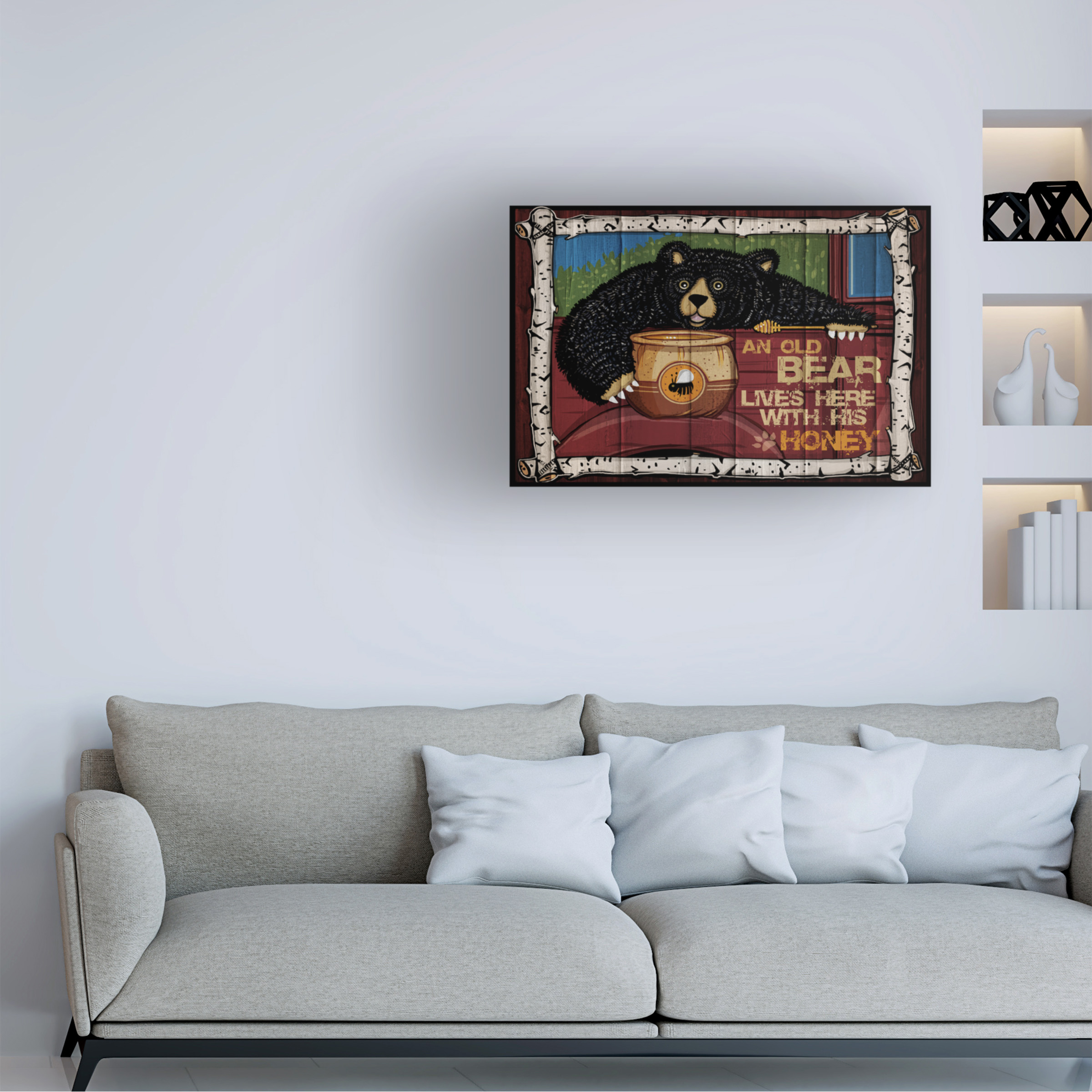 Trademark Fine Art 'Honey Bear' Canvas Art by ALI Chris