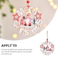 thumbnail image 2 of Ounissouiy Decoración de árbol de Navidad, suministros de vacaciones, colgador de puerta de tamaño pequeño, adornos navideños multiusos, Kits de decoración para fiestas Patrón de ciervo, 2 of 6