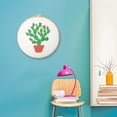 thumbnail image 3 of Cuadros Decorativos DIY plantas bordado trabajo hecho a mano artesanía punto de cruz Kit costura (511116) Tmvgtek embutido en tela, 3 of 9