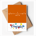 thumbnail image 1 of Formule Mathématique Expressions Calcul Augmenté Cartes de Mariage Félicitations Enveloppes de Voeux, 1 of 3