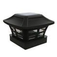 thumbnail image 2 of Cateissary Lámpara de cabeza de columna solar Sin cableado Luz de cerca solar Luz de tapa de poste impermeable con interruptor de tres engranajes Iluminación y accesorios, 2 of 6