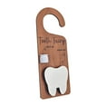 thumbnail image 4 of Colgador de madera para puerta con forma de diente, letrero decorativo, regalo de , soporte de placa de madera, caja para recoger dientes para con el Hada de los Dientes, 4 of 8